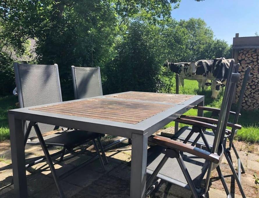 Statige Boerderijwoning Met Vrij Uitzicht En Tuin Villa Hoogzand Eksteriør bilde