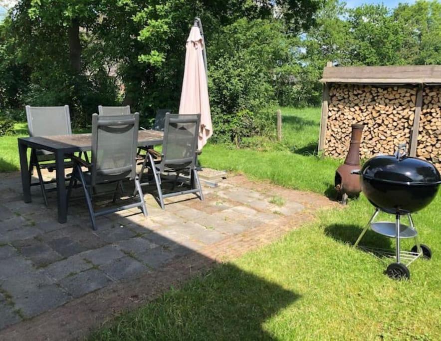 Statige Boerderijwoning Met Vrij Uitzicht En Tuin Villa Hoogzand Eksteriør bilde